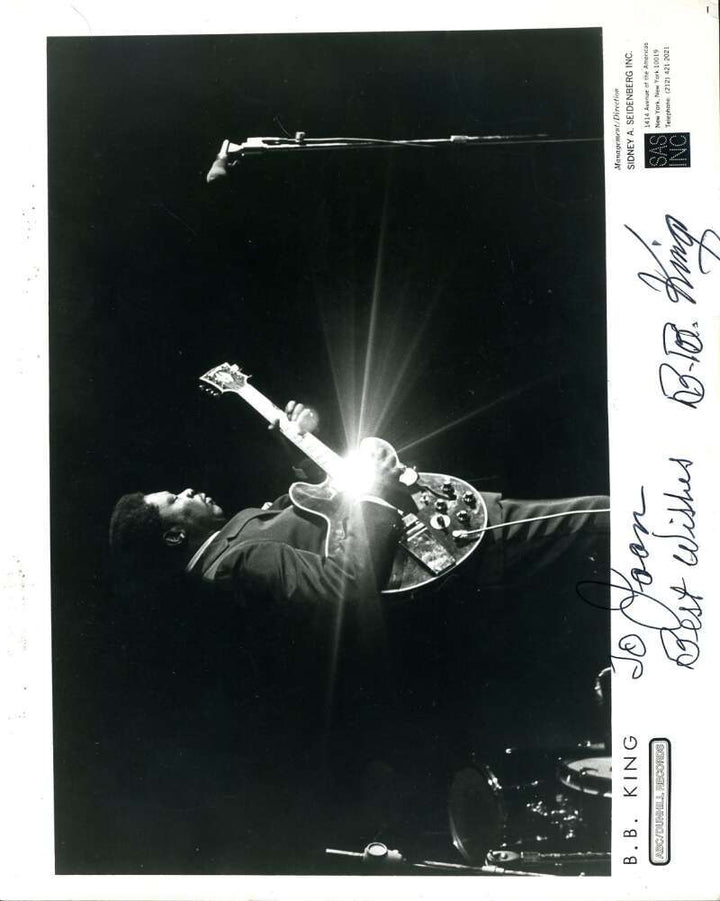 BB King PSA DNA Coa Signed 8x10 Photo Autograph