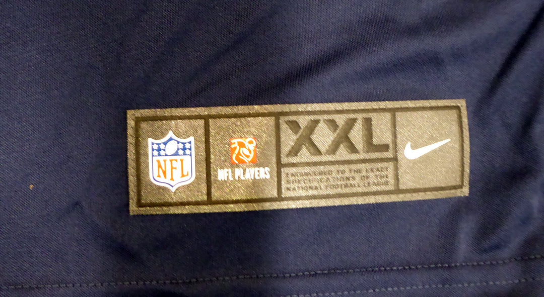 Seattle Seahawks Russell Wilson Signed Blue Nike Twill Jersey Size XXL RW Holo