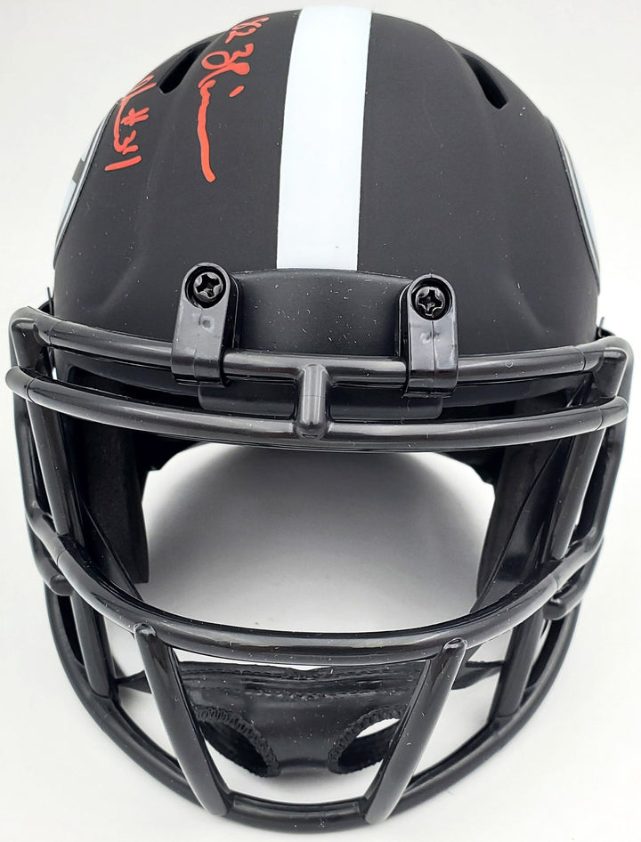 Herschel Walker Signed Georgia Bulldogs Eclipse Black Speed Mini Helmet Beckett
