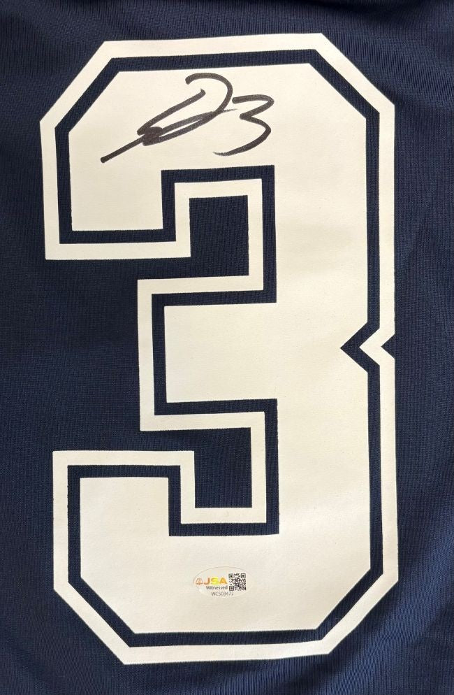 George Pickens Signed Dallas Cowboys Navy Nike Game Replica Jersey JSA QR