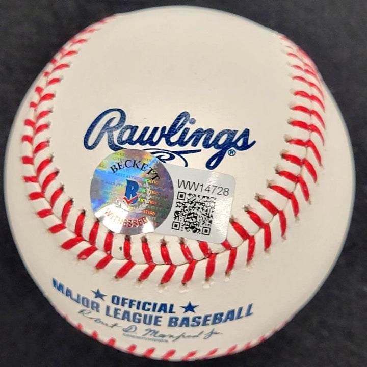 Rick Monday autograph signed "Red, White & Dodger Blue" MLB Baseball BAS Beckett