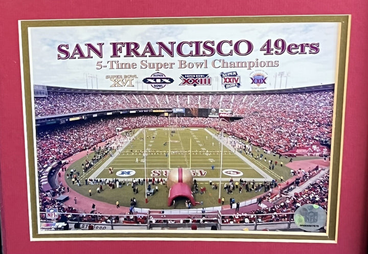San Francisco 49ers Super Bowl Highland Mint Medallions 8x10 Photo Framed LE