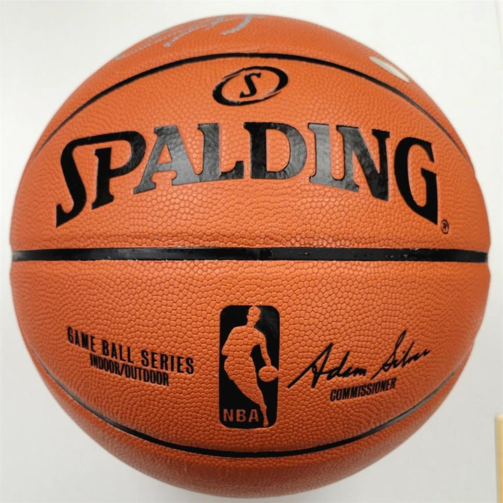 Chris Paul signed Replica Spalding Game Ball Series Basketball Spurs Steiner COA