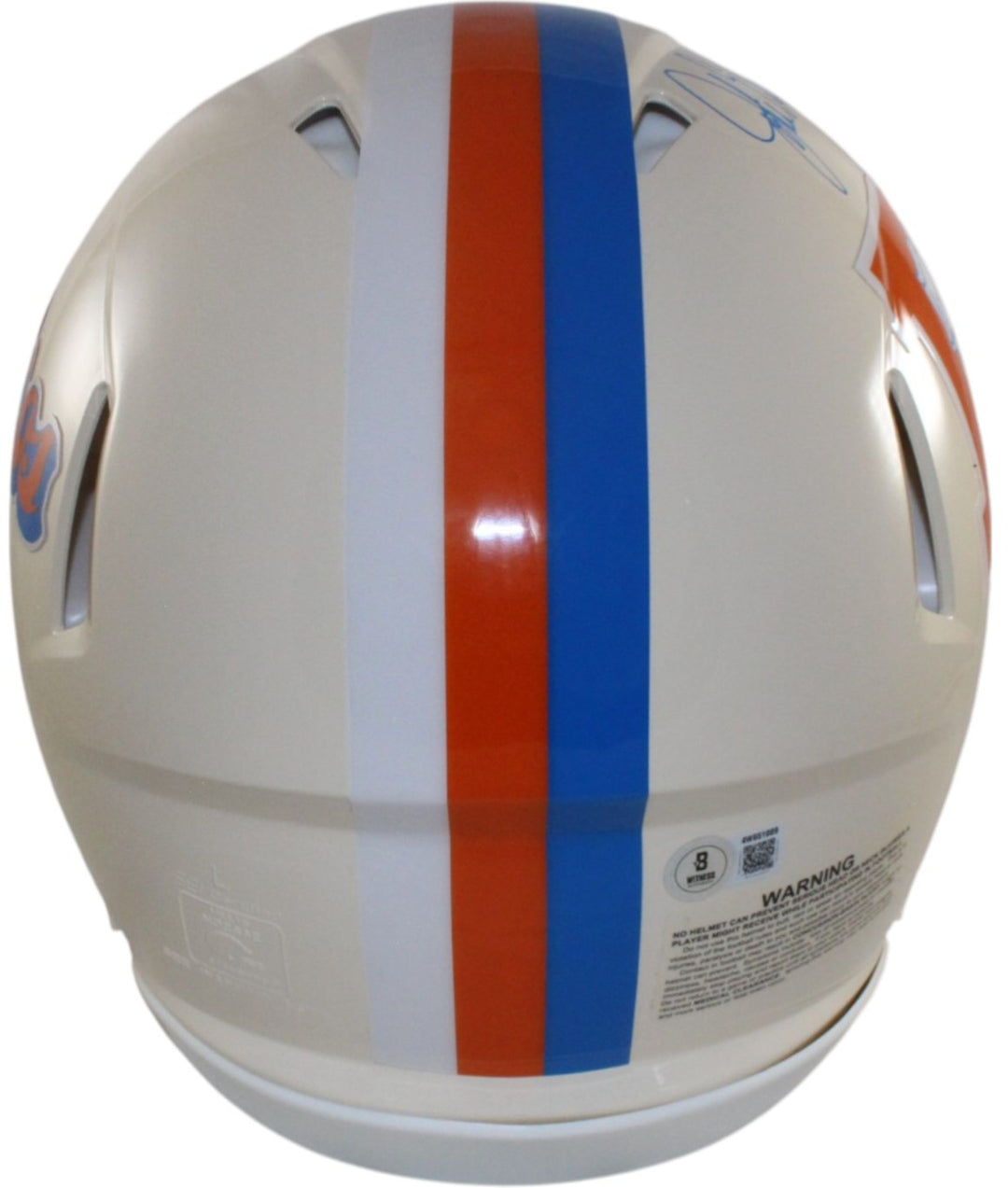 John Elway Autographed Denver Broncos Authentic Retro Helmet Beckett WIT 55376