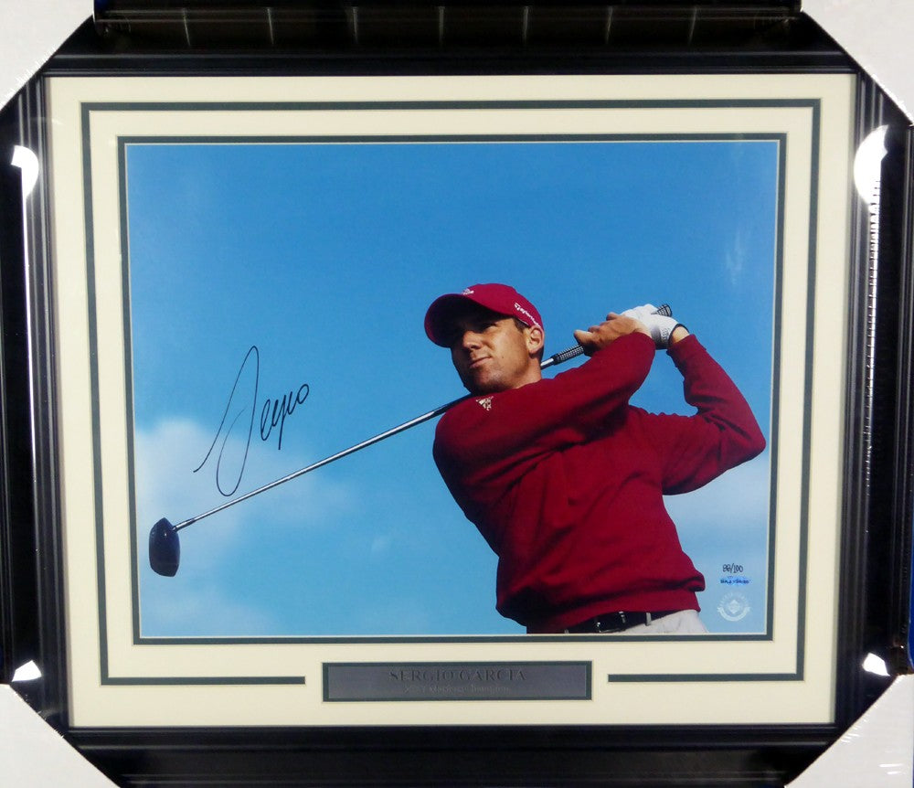 Sergio Garcia Signed Framed 16x20 Photo LE #/100 UDA Holo
