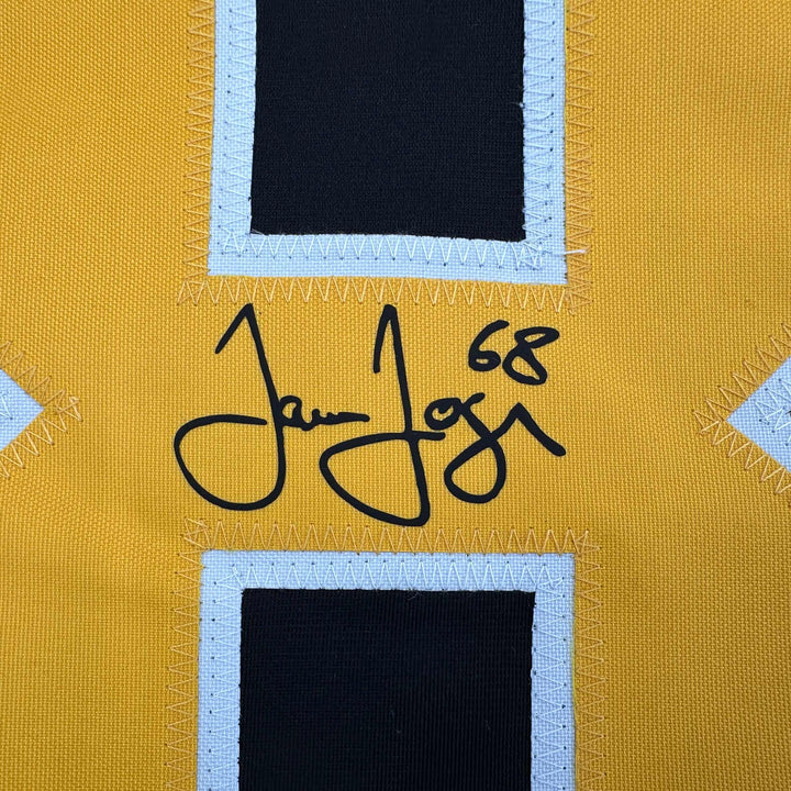 Facsimile Autographed Jaromir Jagr Pittsburgh Black Reprint Jersey Size Men's XL