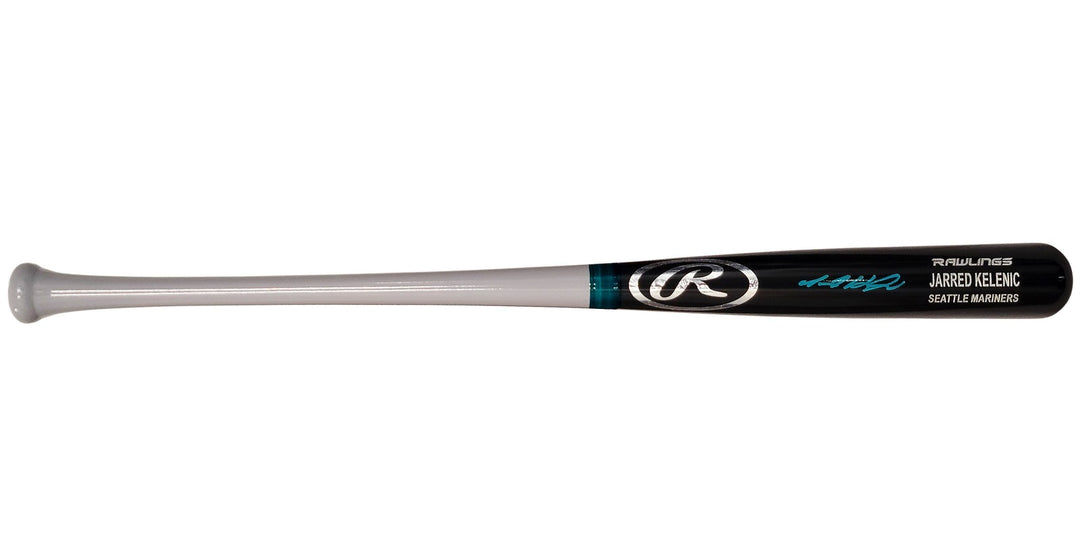 Jarred Kelenic Signed Dark Gray Rawlings Game Model Bat Seattle Mariners Beckett