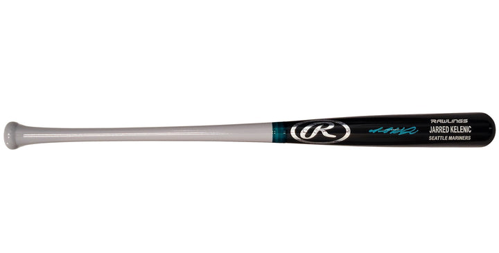 Jarred Kelenic Signed Dark Gray Rawlings Game Model Bat Seattle Mariners Beckett