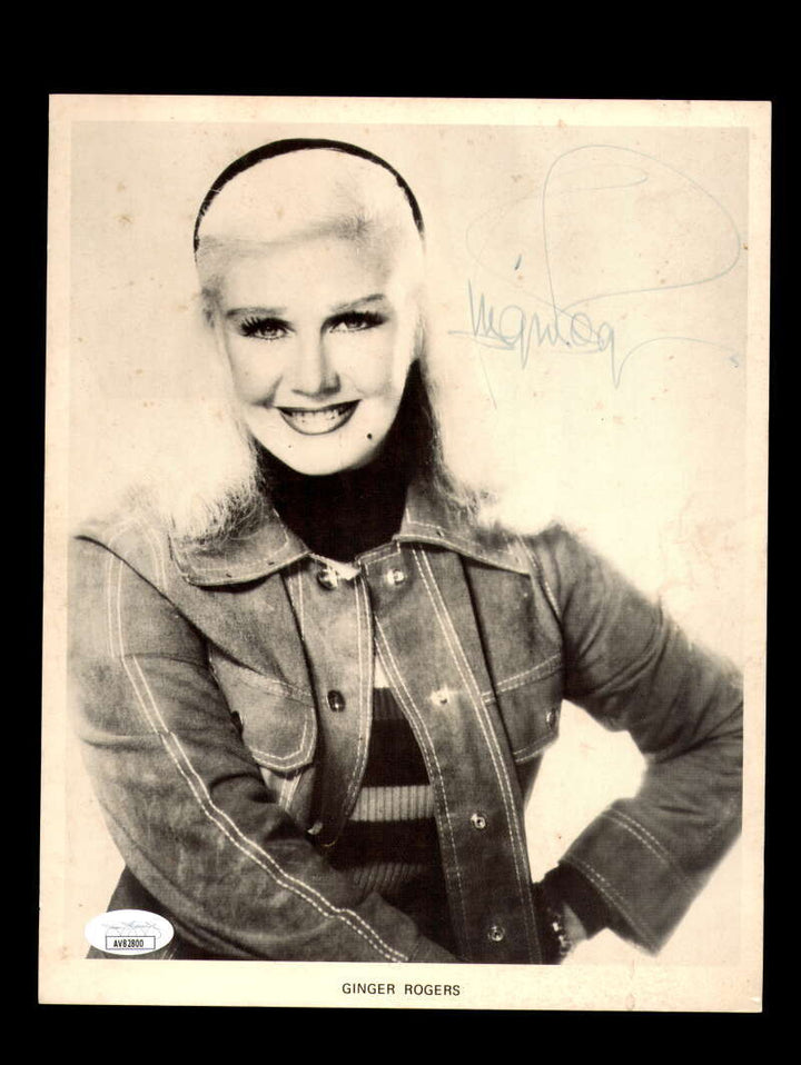 Ginger Rogers JSA Coa Signed 8x10 Photograph Autograph 1