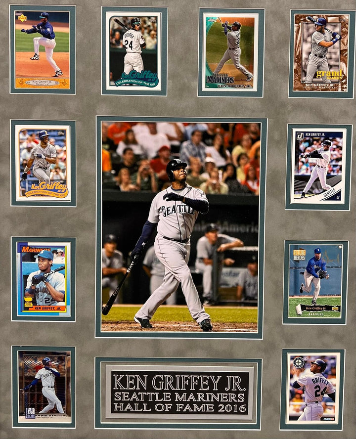 Ken Griffey Jr. 10-Card Custom Display Frame Seattle Mariners