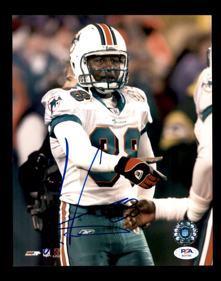 Cris Carter PSA DNA Coa Hand Signed 8x10 Autograph Photo