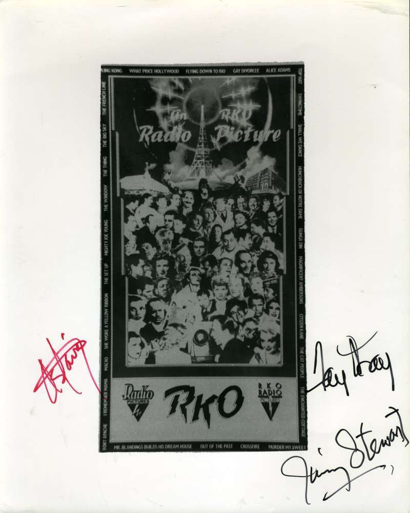 Fred Astaire Fay Wray James Stewart Signed Bas Beckett 8x10 Photo Autograph