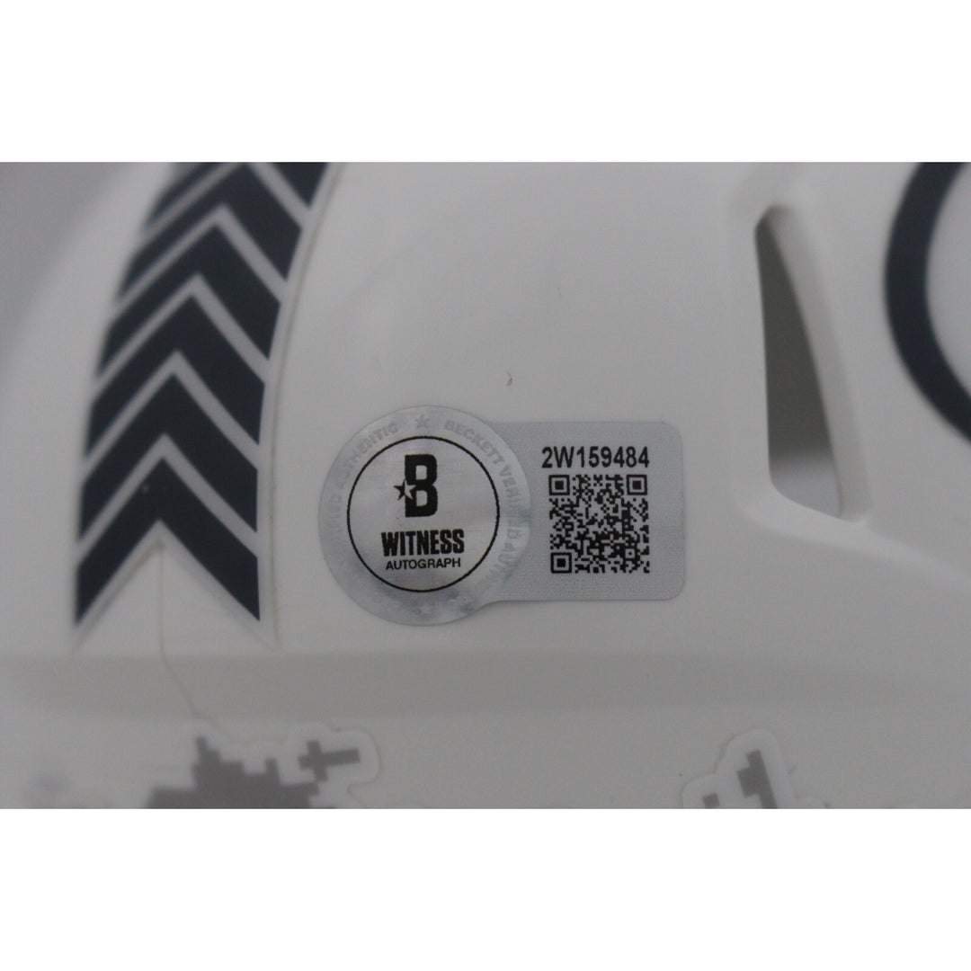 Jayden Reed Autographed Green Bay Packers 24 Salute Mini Helmet Beckett 48857