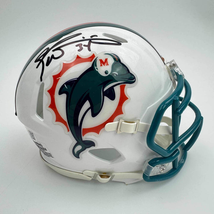 Autographed/Signed Ricky Williams Miami Dolphins Mini Football Helmet JSA COA