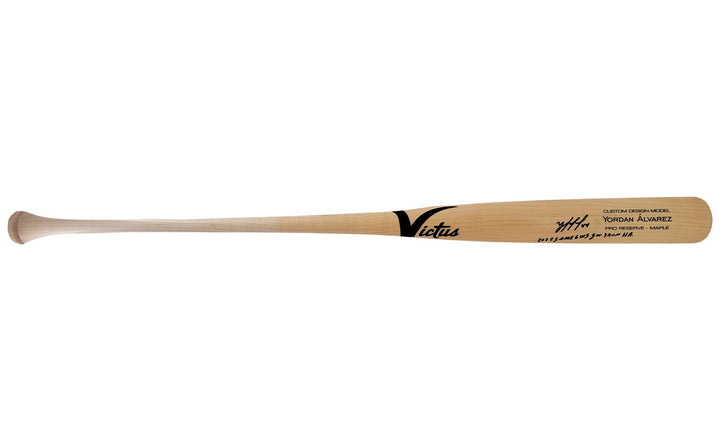 Yordan Alvarez Auto Blonde Victus Player Model Bat Astros 22 WS Winning HR BAS