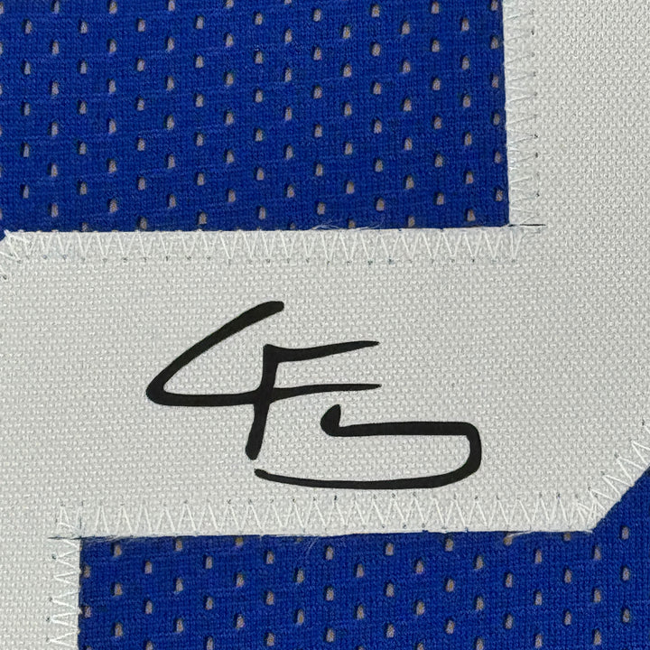 Framed Facsimile Autographed Cooper Flagg 35x39 Reprint Laser Auto Jersey