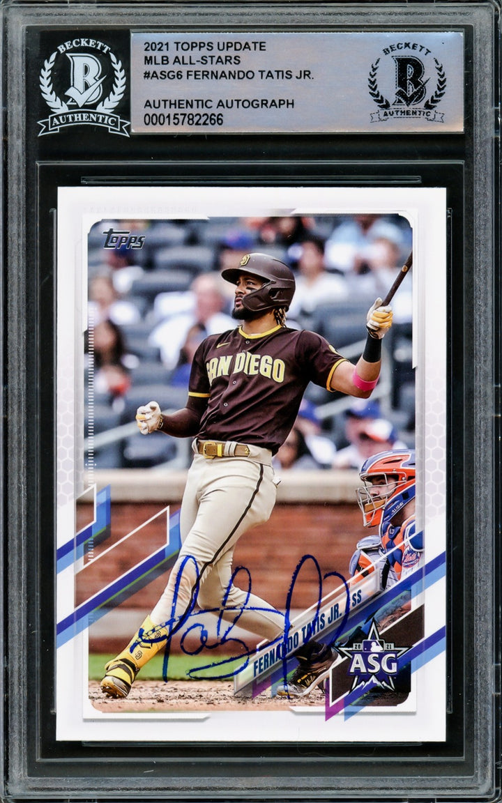Fernando Tatis Jr. Signed 2021 Topps Update All Star Card #ASG-6 San Diego