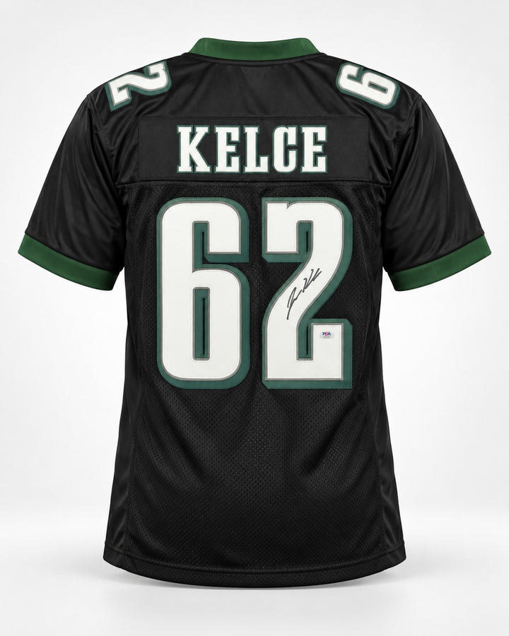 Jason Kelce Signed Philadelphia Eagles Black Jersey PSA/DNA ITP