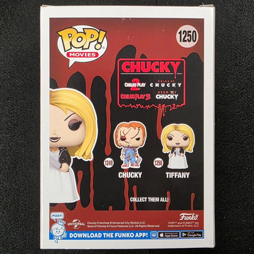 Jennifer Tilly signed Bride of Chucky Tiffany Funko Pop! 1250 red autograph JSA