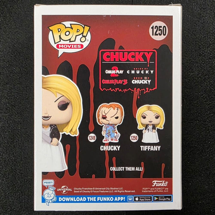 Jennifer Tilly signed Bride of Chucky Tiffany Funko Pop! 1250 red autograph JSA