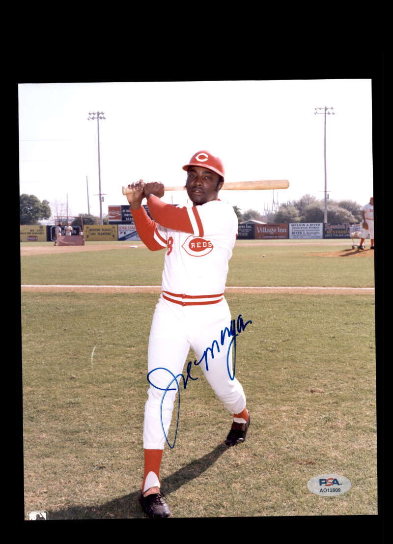 Joe Morgan PSA DNA Signed 8x10 Photo Autograph Reds