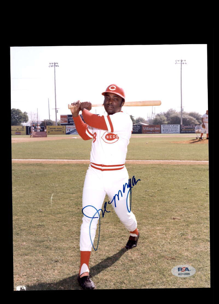 Joe Morgan PSA DNA Signed 8x10 Photo Autograph Reds