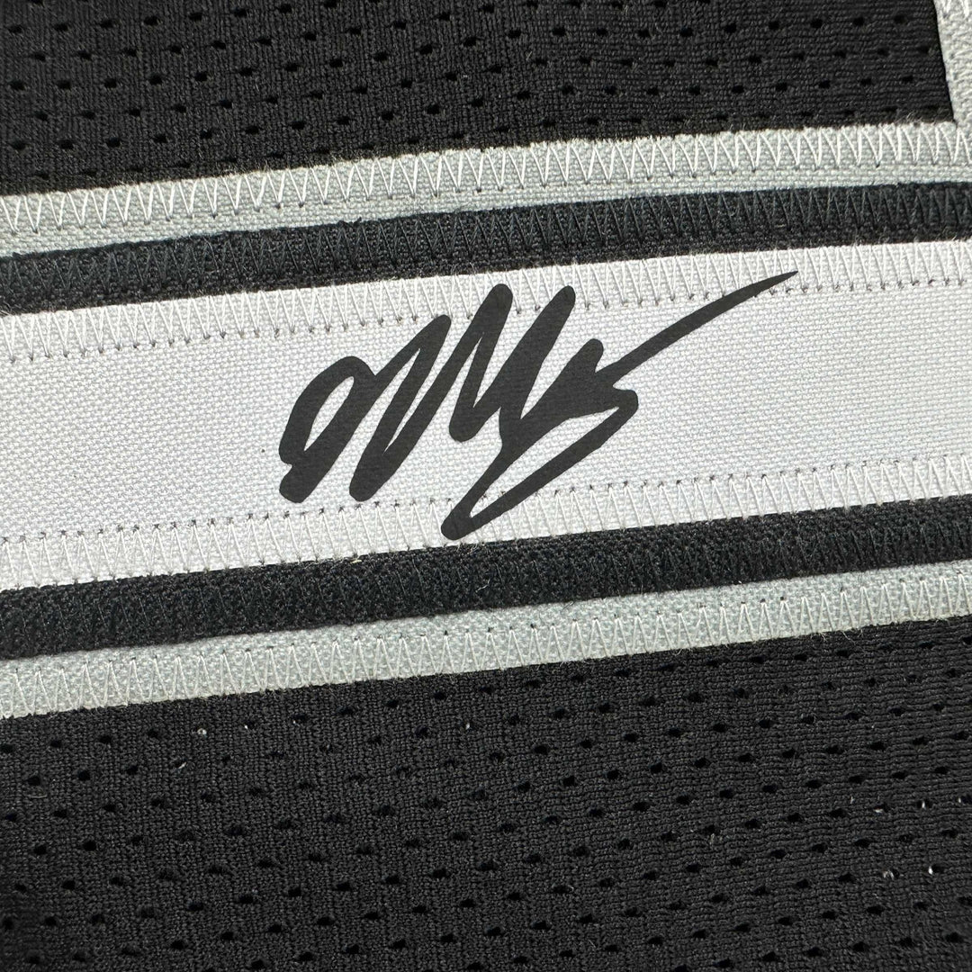 Facsimile Autographed Victor Wembanyama San Antonio Black Reprint Jersey Size XL
