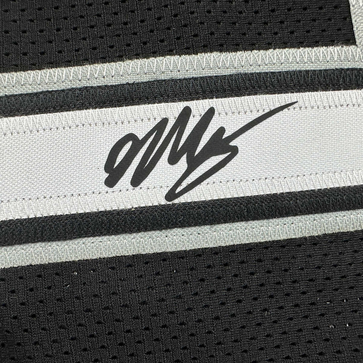 Facsimile Autographed Victor Wembanyama San Antonio Black Reprint Jersey Size XL