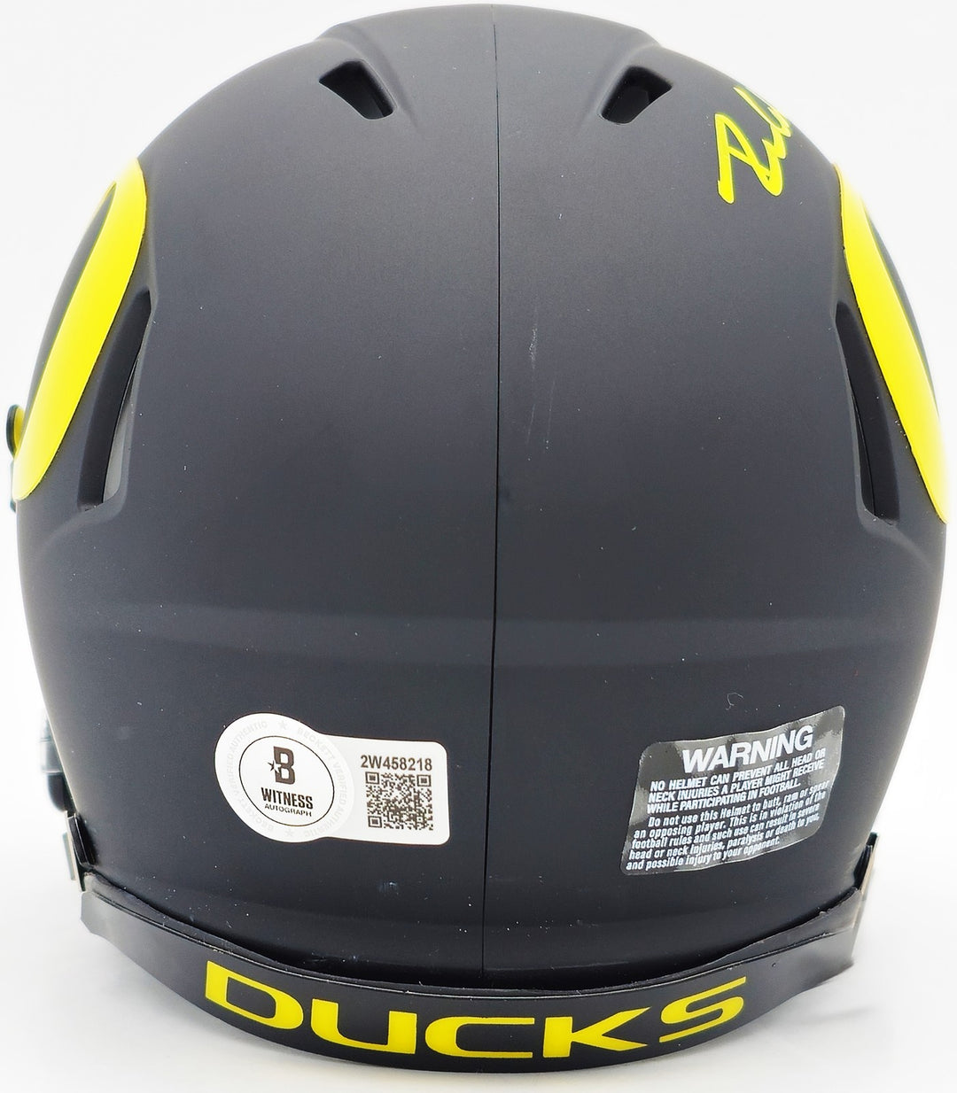 Dillon Gabriel Signed Oregon Ducks Black Speed Mini Helmet Beckett Witness