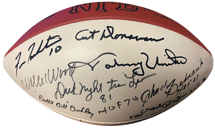 HOF Legends Signed OFC WP  22-Sigs Deacon Jones/Tarkenton/Donovan/Lanier-Beckett