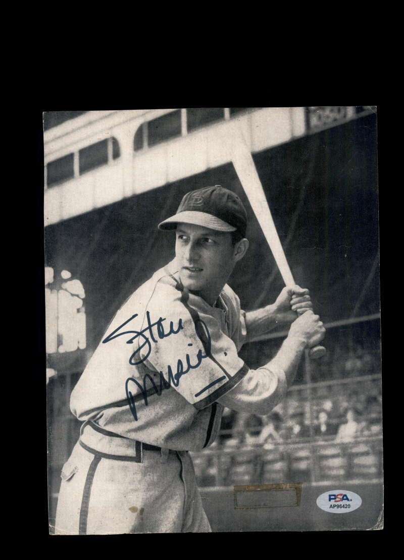 Stan Musial PSA DNA Coa Signed 7x9 Photo Vintage Autograph Cardinals