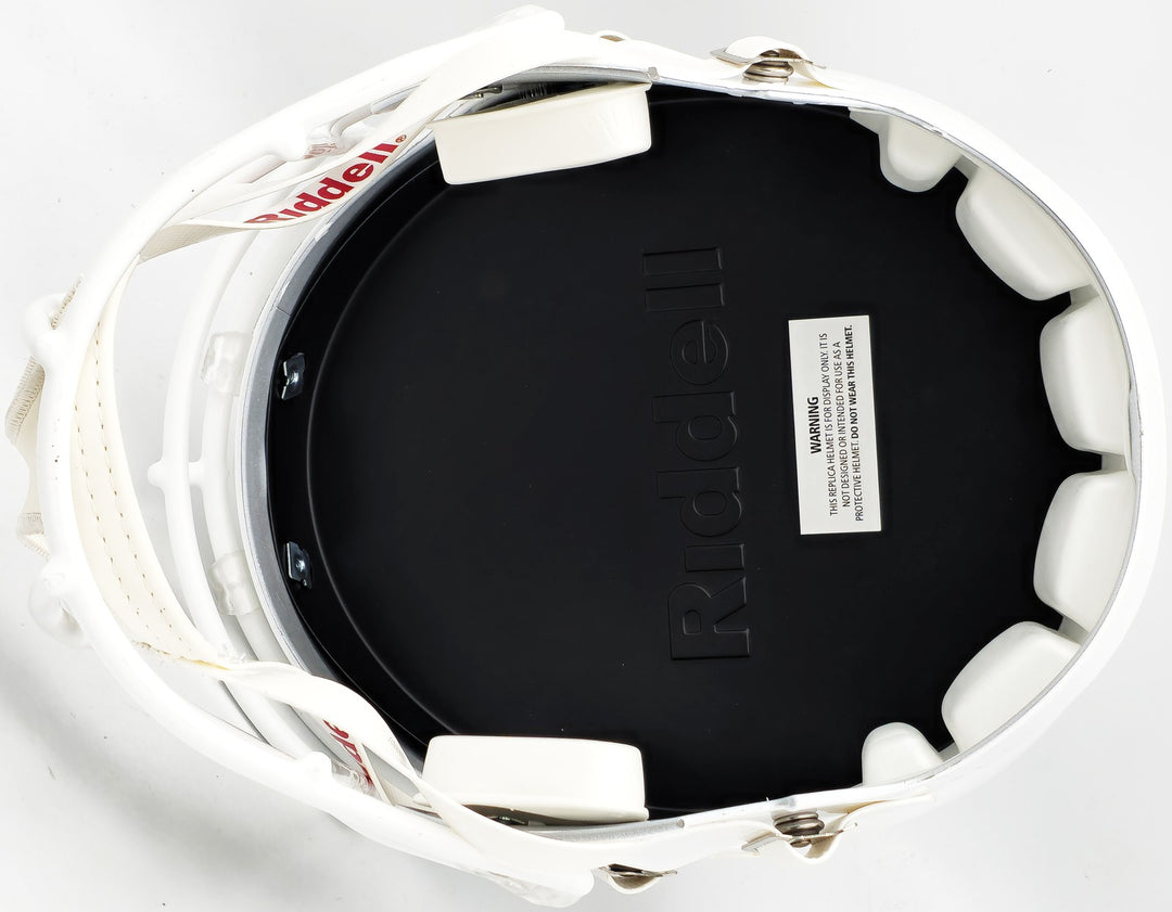 Earl Campbell Auto Texas Longhorns White Full Size Rep Speed 2021 Helmet Beckett