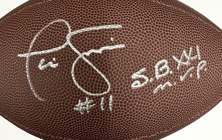 Phil Simms signed "SB XXI MVP" NFL Football NY Giants autograph (A)~ Beckett BAS
