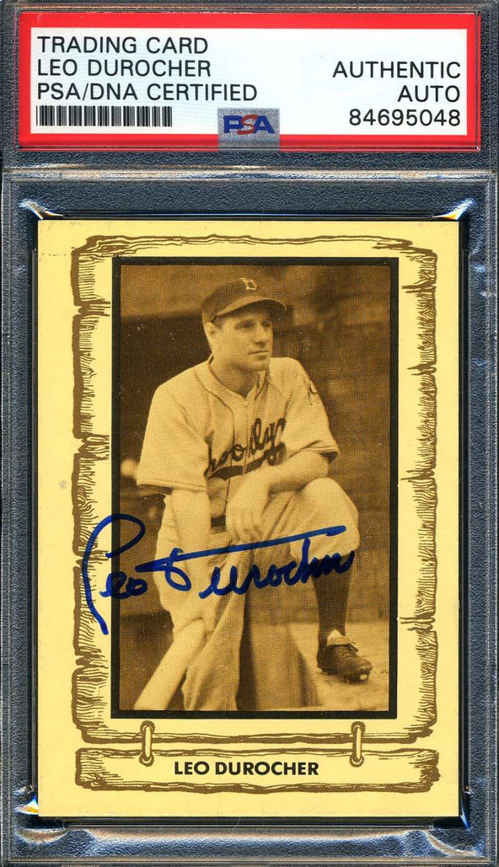 Leo Durocher PSA DNA Signed 1981 Cramer Autograph