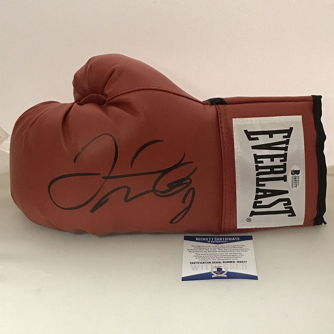 Autographed/Signed Floyd Mayweather Jr Everlast Boxing Glove Beckett COA