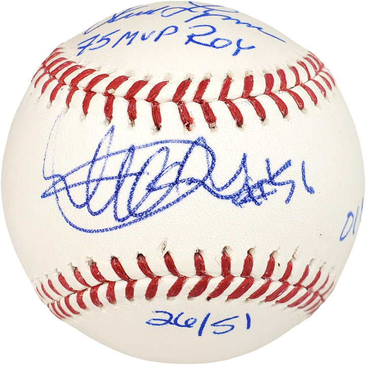 Ichiro Suzuki & Fred Lynn Signed MLB Baseball #/51 IS Holo & PSA/DNA