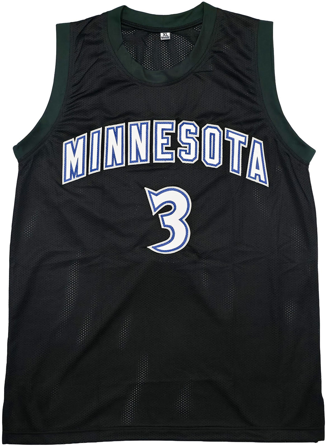 Minnesota Timberwolves Stephon Marbury Signed Black Jersey Beckett Witness