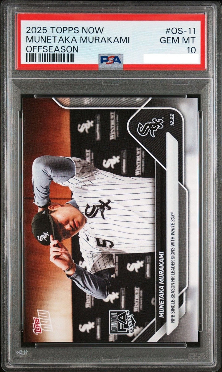 Graded 2025 Topps Now Munetaka Murakami #OS11 Rookie Baseball Card PSA 10