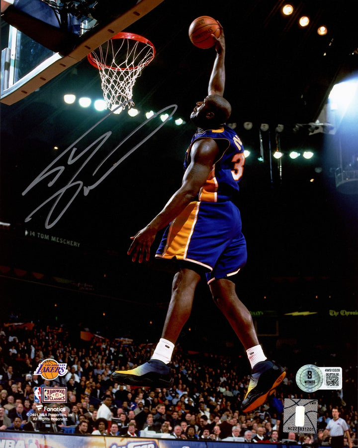 Shaquille Shaq O'Neal Signed 8x10 Photo Los Angeles Lakers Beckett Witness