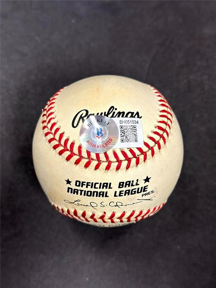 Chan Ho Park signed National League Baseball Dodgers autograph ~ Beckett BAS