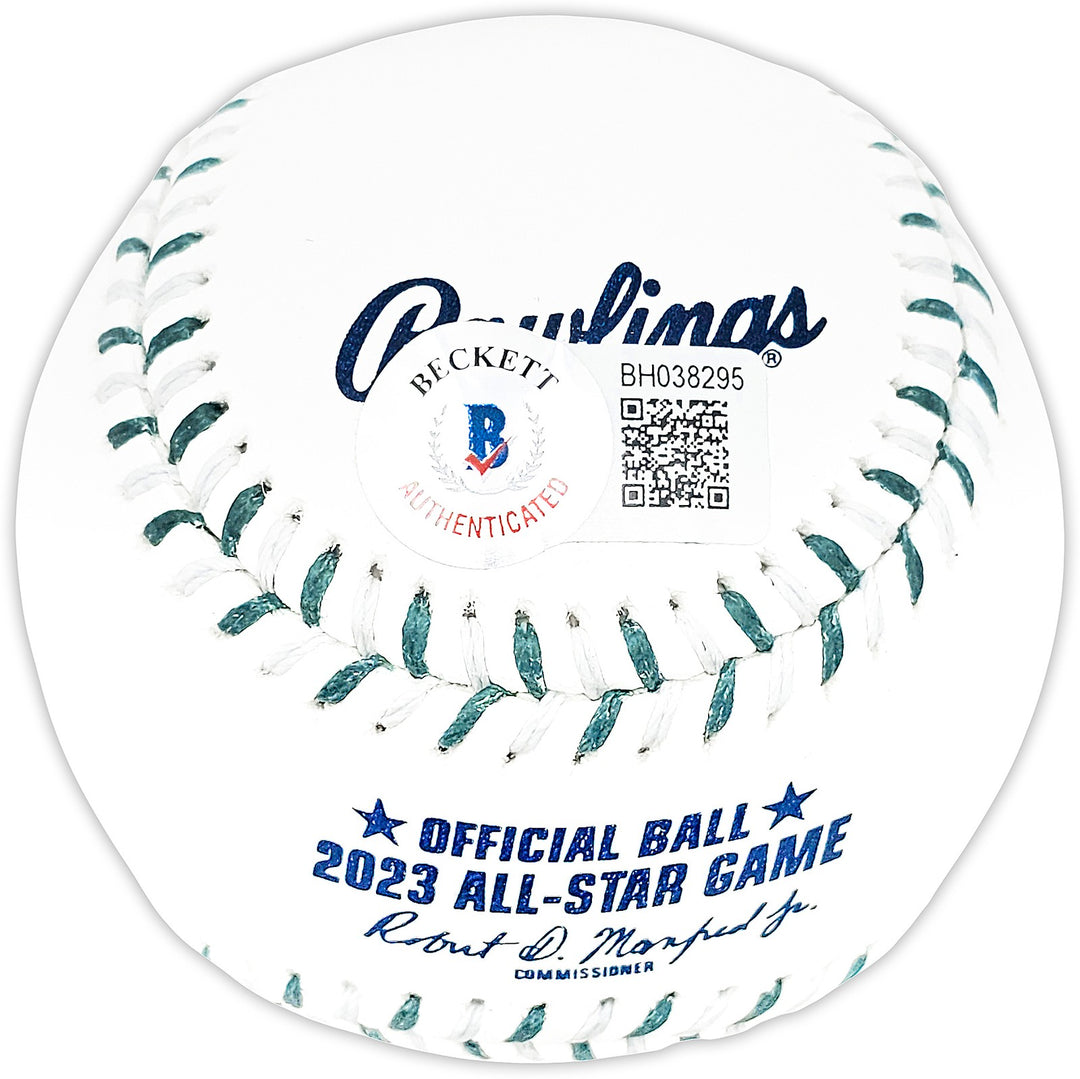 Julio Rodriguez Auto Official 2023 AS Game Logo MLB Baseball Mariners Beckett