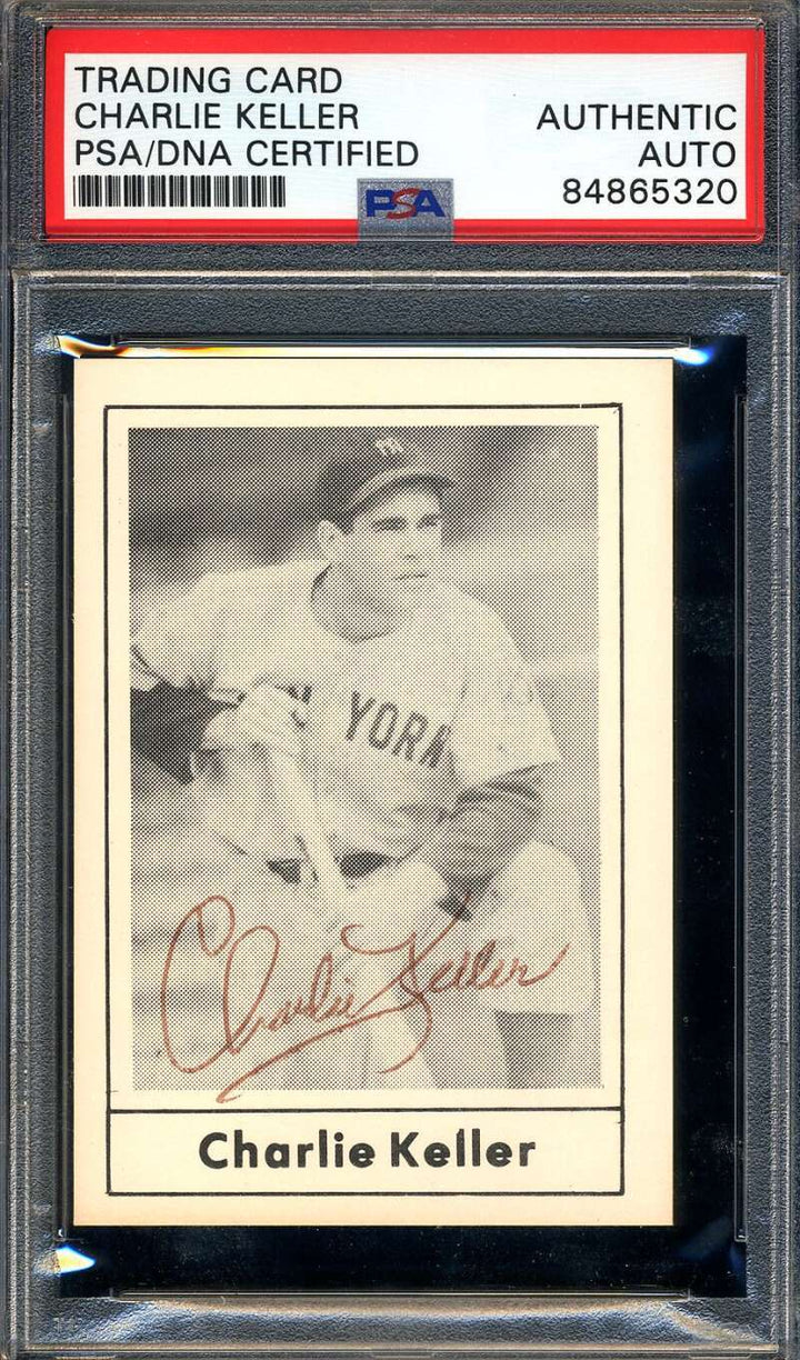 Charlie Keller PSA DNA Signed 1978 Grand Slam Autograph