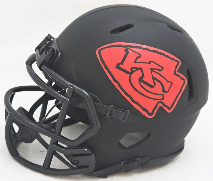 Skyy Moore Signed Kansas City Chiefs Eclipse Black Speed Mini Helmet Beckett Wit