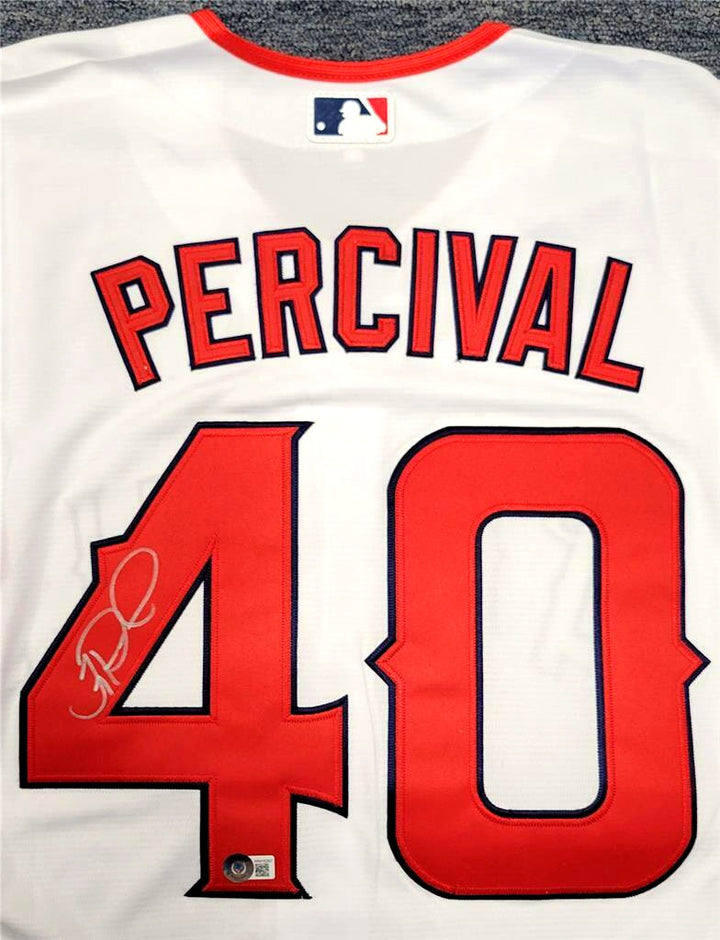 Troy Percival signed 2002 World Series Jersey autograph ~ BAS Beckett Witness