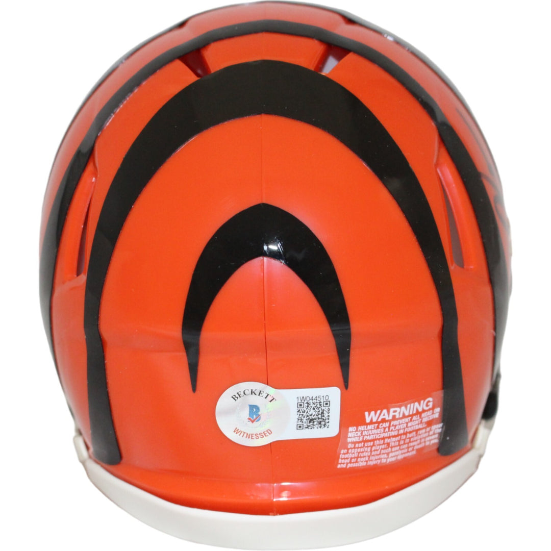 Chad Johnson Autographed/Signed Cincinnati Bengals Mini Helmet Beckett 44107
