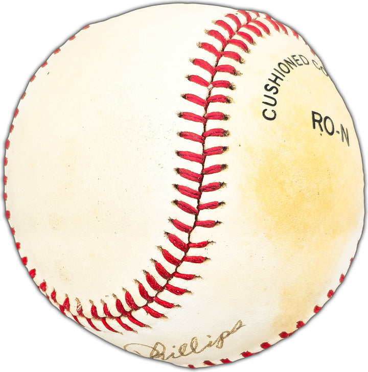 Damon Phillips Autographed Feeney NL Baseball Boston Braves Beckett #BK44473