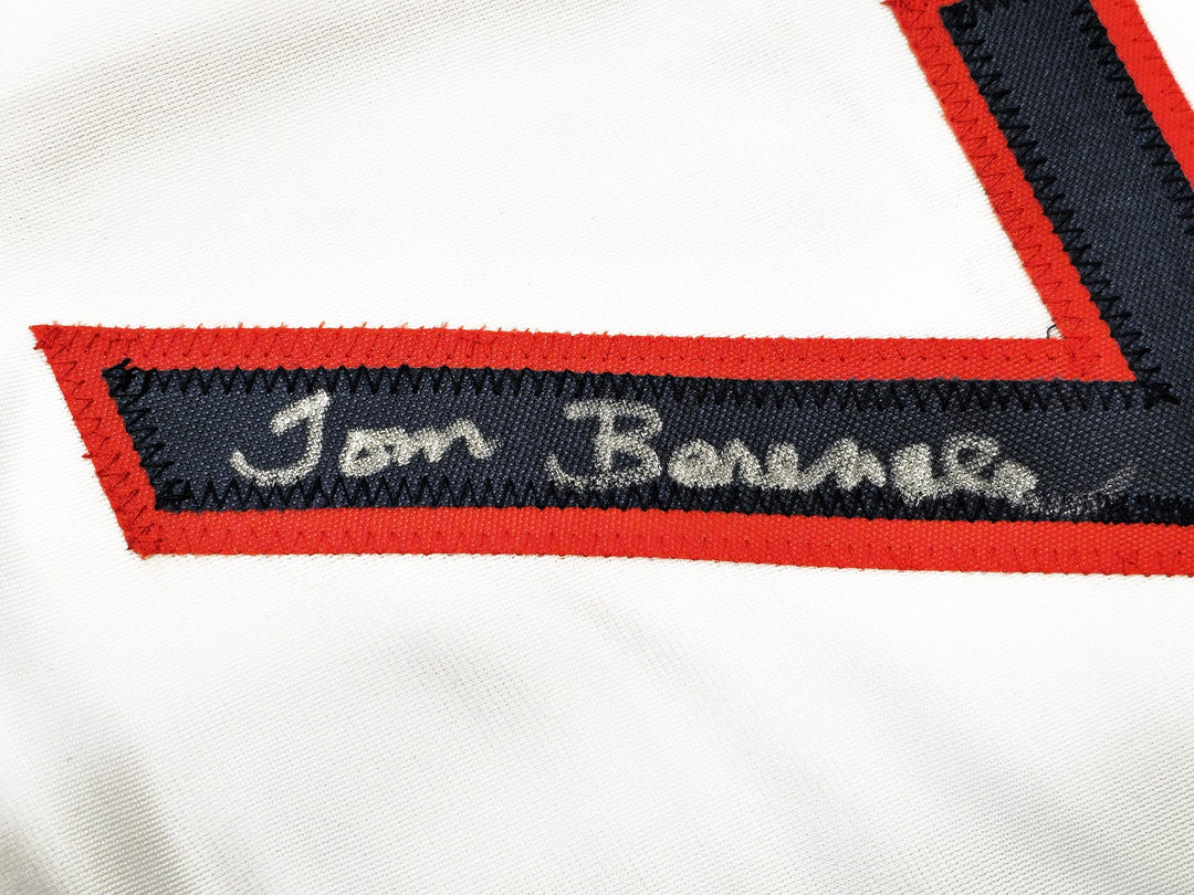 Major League Charlie Sheen Corbin Bernsen & Tom Berenger Auto White Jersey BAS