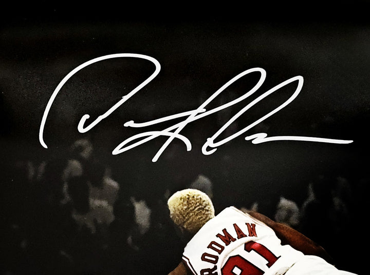 Dennis Rodman Signed 11x14 Photo Chicago Bulls Beckett BAS Witness