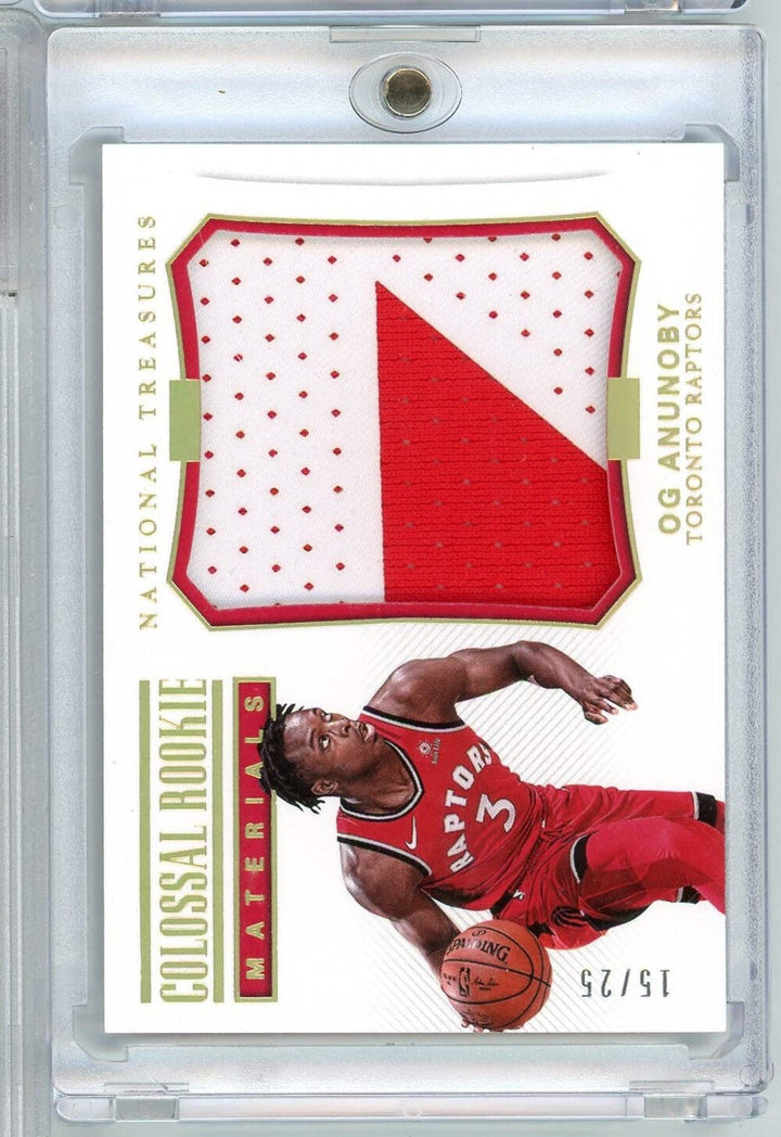 2017 Panini National Treasures Materials OG Anunoby #CRM25 /25 Relic Rookie Card
