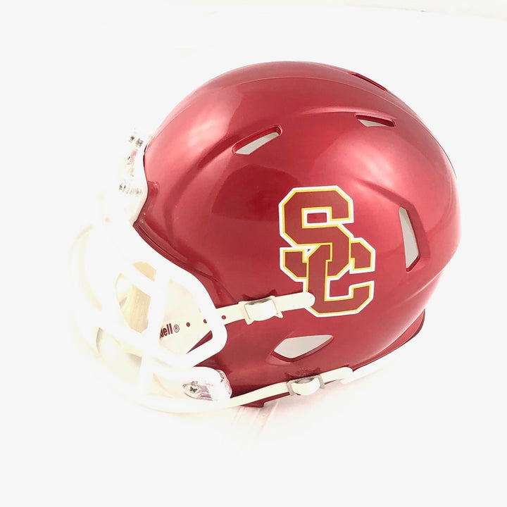 Lincoln Riley Signed Mini Helmet Fanatics Autographed USC Trojans